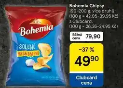 Tesco Bohemia Chipsy, 190-200 g nabídka