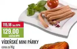 Ratio VÍDEŇSKÉ MINI PÁRKY cena za 1Kg nabídka
