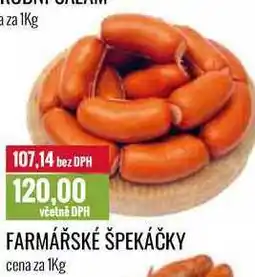 Ratio FARMÁŘSKÉ ŠPEKÁČKY cena za 1Kg nabídka