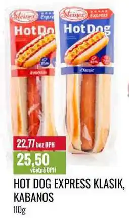 Ratio HOT DOG EXPRESS KLASIK, KABANOS 110g nabídka