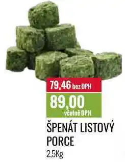 Ratio ŠPENÁT LISTOVÝ PORCE 2,5Kg nabídka