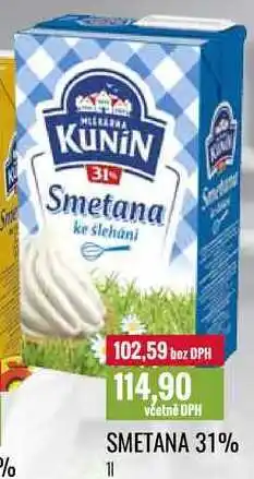 Ratio SMETANA 31% 1l nabídka