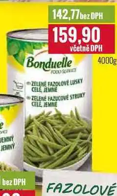 Ratio Bonduelle FOOD SERVICE Zelené fazolové lusky 4000g nabídka