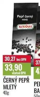 Ratio ČERNÝ PEPŘ MLETÝ 40g nabídka