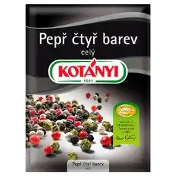 Ratio Kotányi Pepř čtyř barev celý 16g 20g nabídka