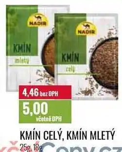 Ratio KMÍN CELÝ, KMÍN MLETÝ 25g, 18g nabídka
