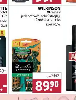 Rossmann Wilkinson xterme 3 jednorázové holicí strojky nabídka