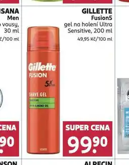 Rossmann Gillette fusion5 gel na holení nabídka