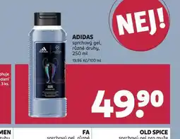 Rossmann Adidas sprchový gel nabídka
