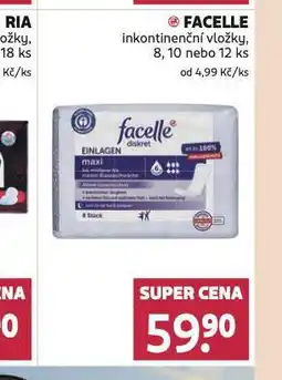 Rossmann Facelle inkontinenční vložky nabídka