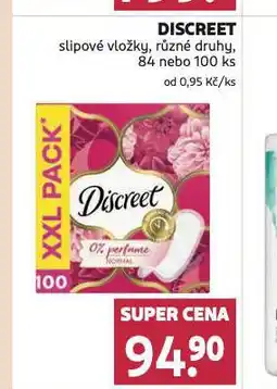 Rossmann Discreet slipové vložky nabídka