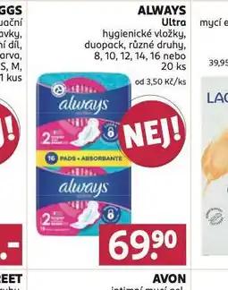 Rossmann Always ultra dámské vložky nabídka