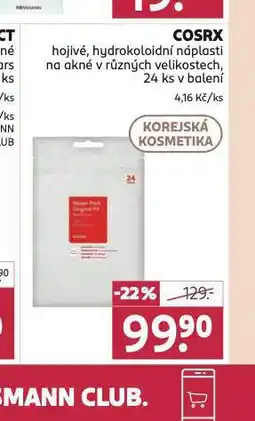 Rossmann Cosrx náplasti nabídka
