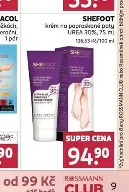 Rossmann Shefoot krém na popraskané paty nabídka