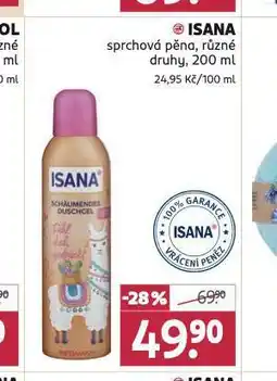 Rossmann Isana sprchová pěna nabídka