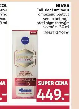 Rossmann Nivea cellular luminous sérum nabídka