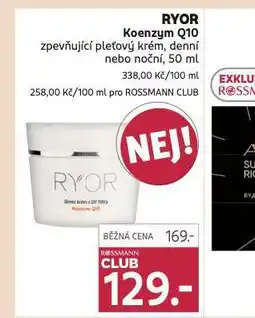 Rossmann Ryor konezym q10 krém nabídka