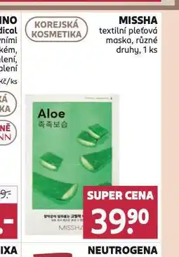 Rossmann Missha textilní pleťová maska nabídka