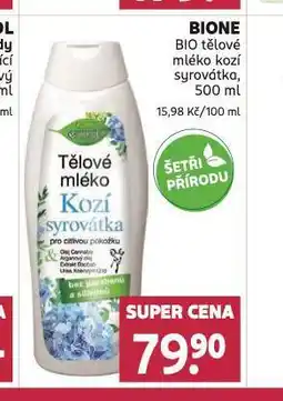 Rossmann Bione bio tělové mléko nabídka