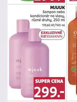 Rossmann Mjuuk šampon, kondicioner nabídka