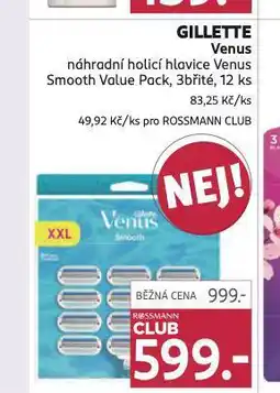 Rossmann Gillette venus náhradní hlavice nabídka