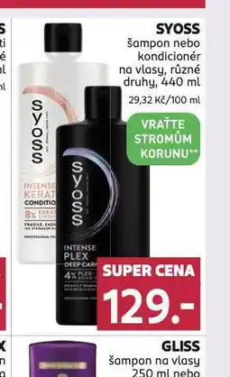 Rossmann Syoss šampon, kondicioner nabídka