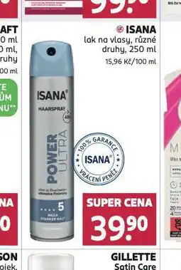 Rossmann Isana lak na vlasy nabídka
