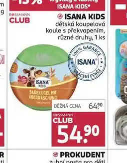 Rossmann Isana kids dětská koupelová koule s překvapením nabídka