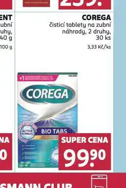 Rossmann Corega čistící tablety nabídka