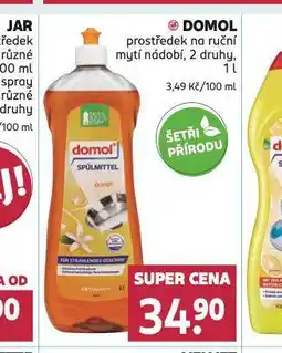 Rossmann Domol prostředek na ruční mytí nádobí nabídka