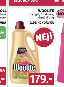 Rossmann Woolite prací gel nabídka