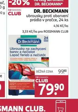 Rossmann Dr. beckmann ubrousky proti obarvení nabídka
