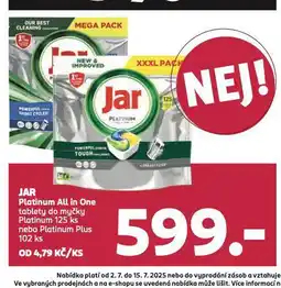 Rossmann Jar platinum tablety do myčky nabídka