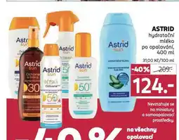 Rossmann Astrid hydratační mléko po opalování nabídka