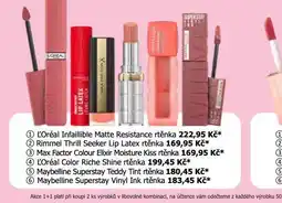 Teta Loreal parsi rtěnka nabídka
