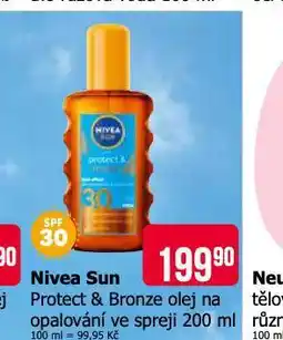 Teta Nivea sun olej na opalování nabídka
