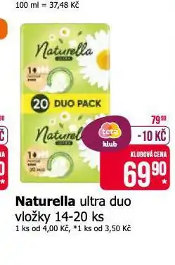 Teta Naturella ultra duo vložky nabídka