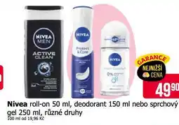 Teta Nivea sprchový gel nabídka