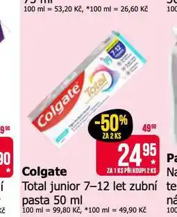 Teta Colgate total jinuor zubní pasta nabídka