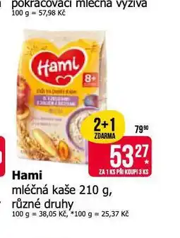 Teta Hami mléčná kaše nabídka