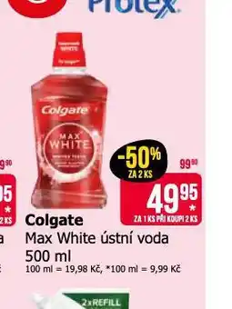 Teta Colgate max white ústní voda nabídka