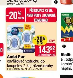 Teta Ambipur osvěžovač vzduchu do koupelny nabídka