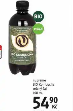 dm drogerie nupreme bio kombucha zelený čaj nabídka