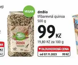dm drogerie Dmbio tříbarevná qauinoa nabídka