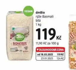 dm drogerie Dmbio rýže basmati nabídka