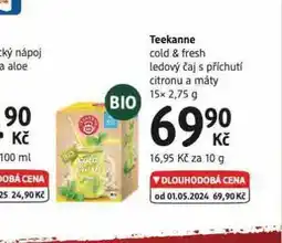 dm drogerie Teekanne čaj nabídka