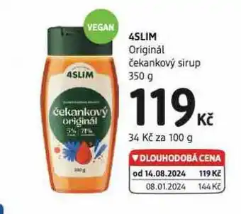 dm drogerie 4slim originál čekankový sirup nabídka