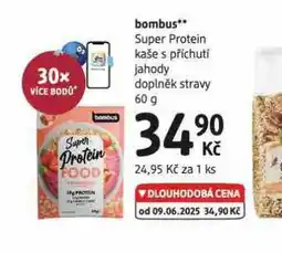 dm drogerie Bombus super protein kaše s příchutí jahody nabídka