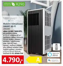 Bauhaus Mobilní klimatizace SMART Wi-Fi výkon 2,6 kW / 9000 BTU, nabídka