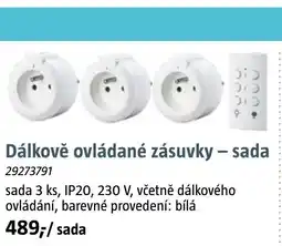 Bauhaus Dálkově ovládané zásuvky - sada nabídka